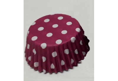 Easybake Bun Cases with Polka Dot / Spotty Pattern (45 x 25mm / 1.75 x 1") x 100